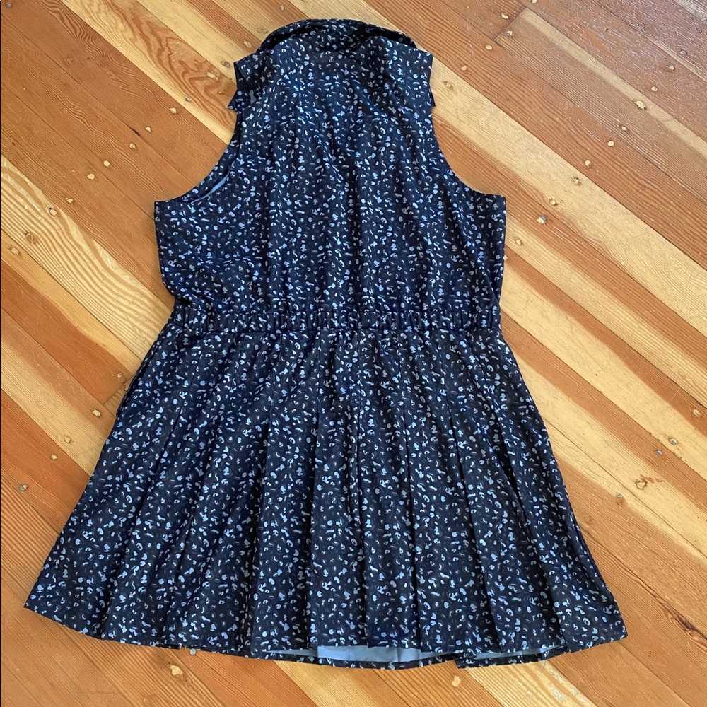 Puma‎ Sleeveless Grey Leopard Print Pleated Tennis Dress XXL - Picture 6 of 6